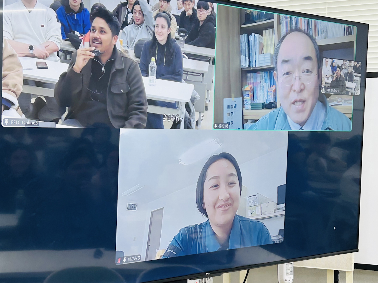 国際キャリアコースと英語科の合同授業・1月7日